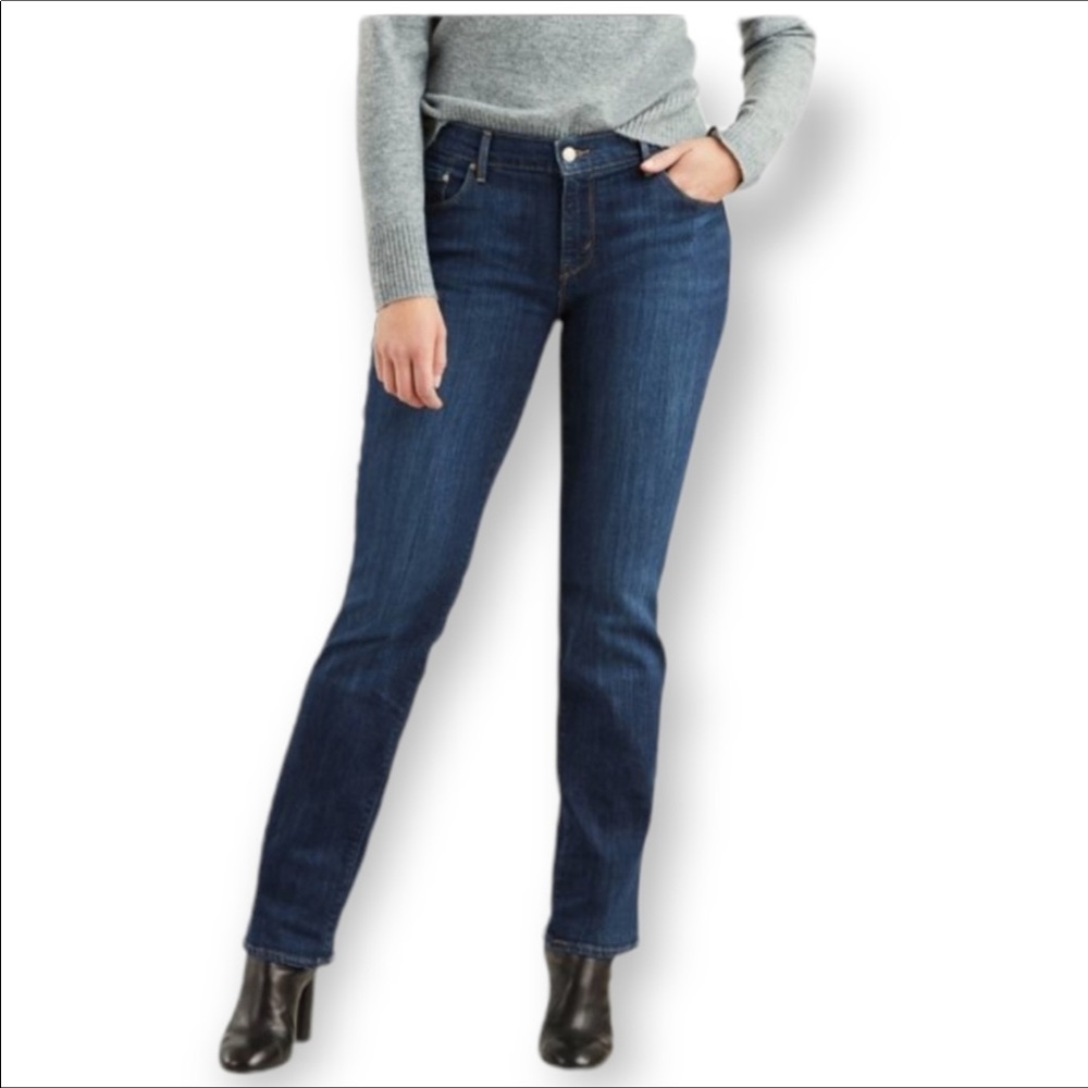 Levi’s 505 Straight Leg Jeans Dark Wash